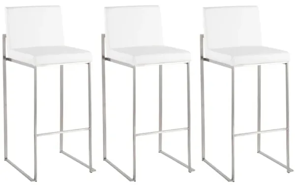 Fuji High Back Barstool- Set of 3