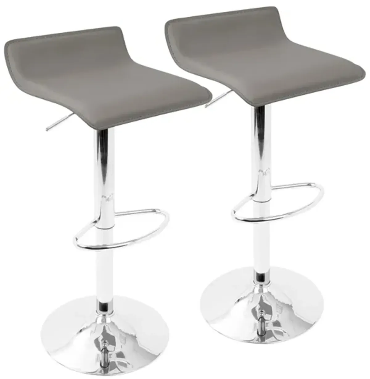 Ale Barstool - Set of 2 in Grey by Lumisource