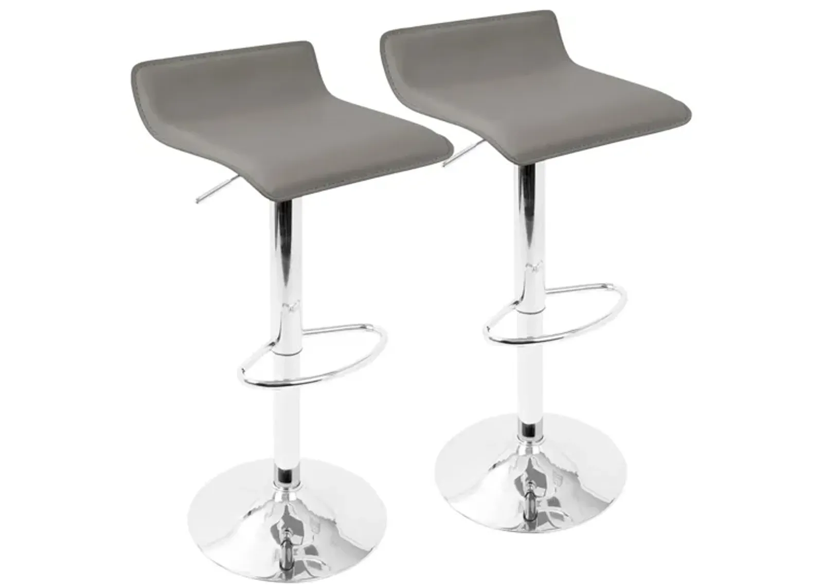 Ale Barstool - Set of 2 in Grey by Lumisource