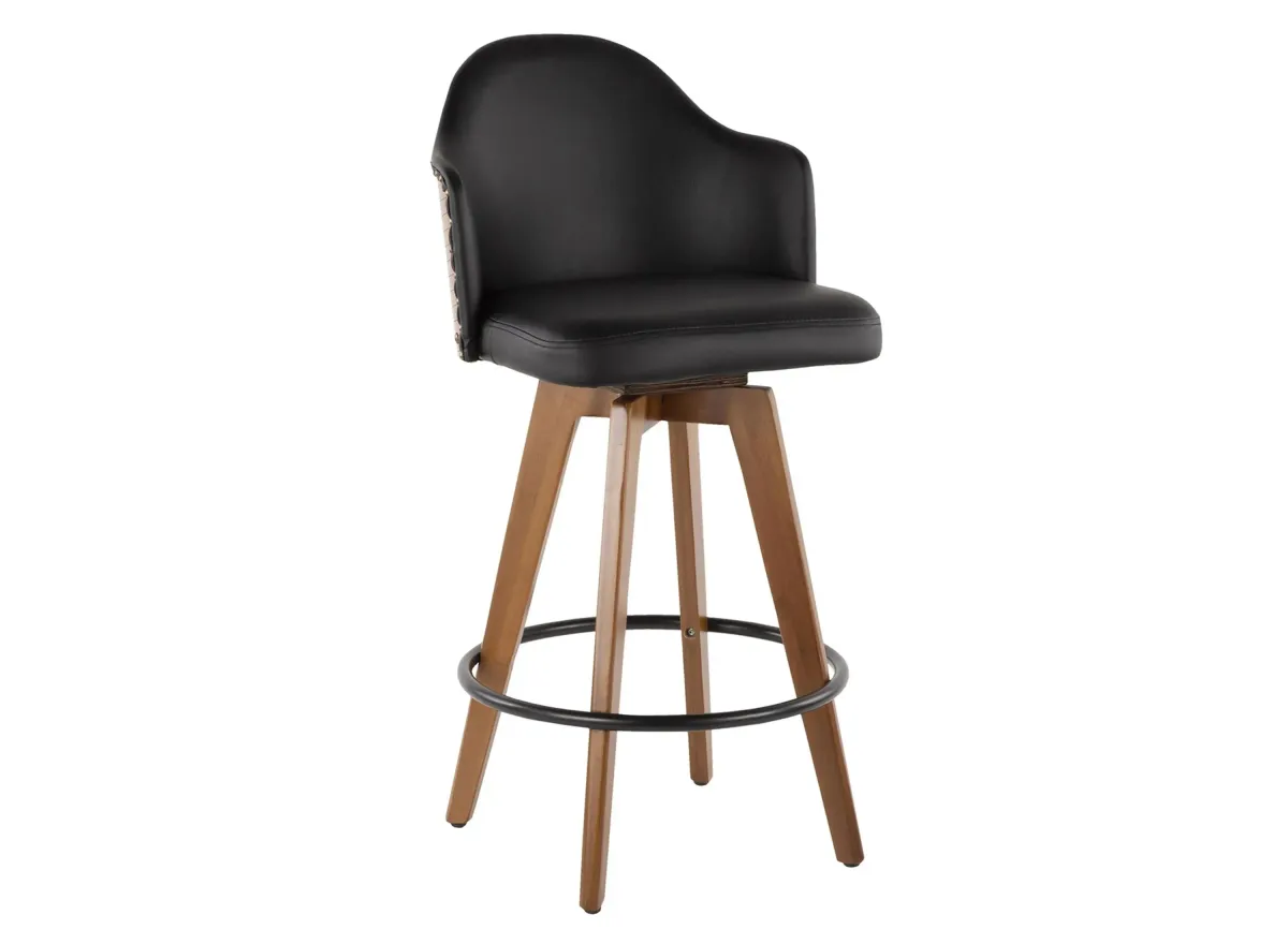 Ahoy Counter Stool in Black by Lumisource