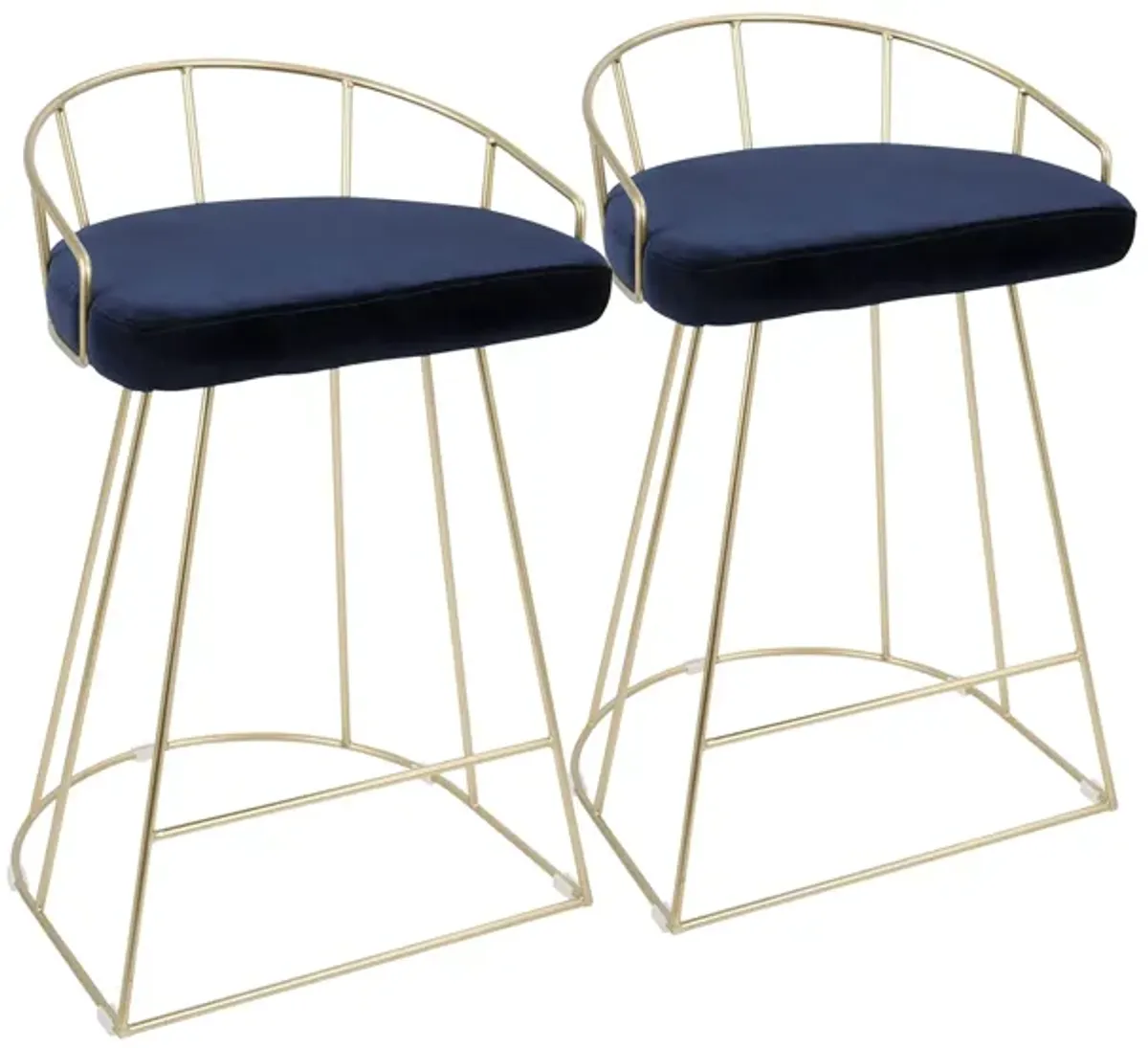 Canary Counter-Height Stool - Set of 2 in Blue by Lumisource