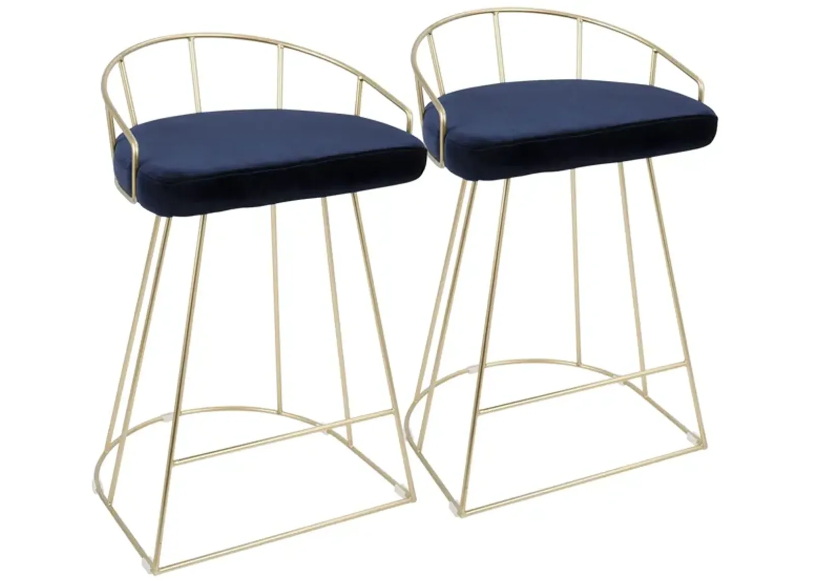 Canary Counter-Height Stool - Set of 2 in Blue by Lumisource