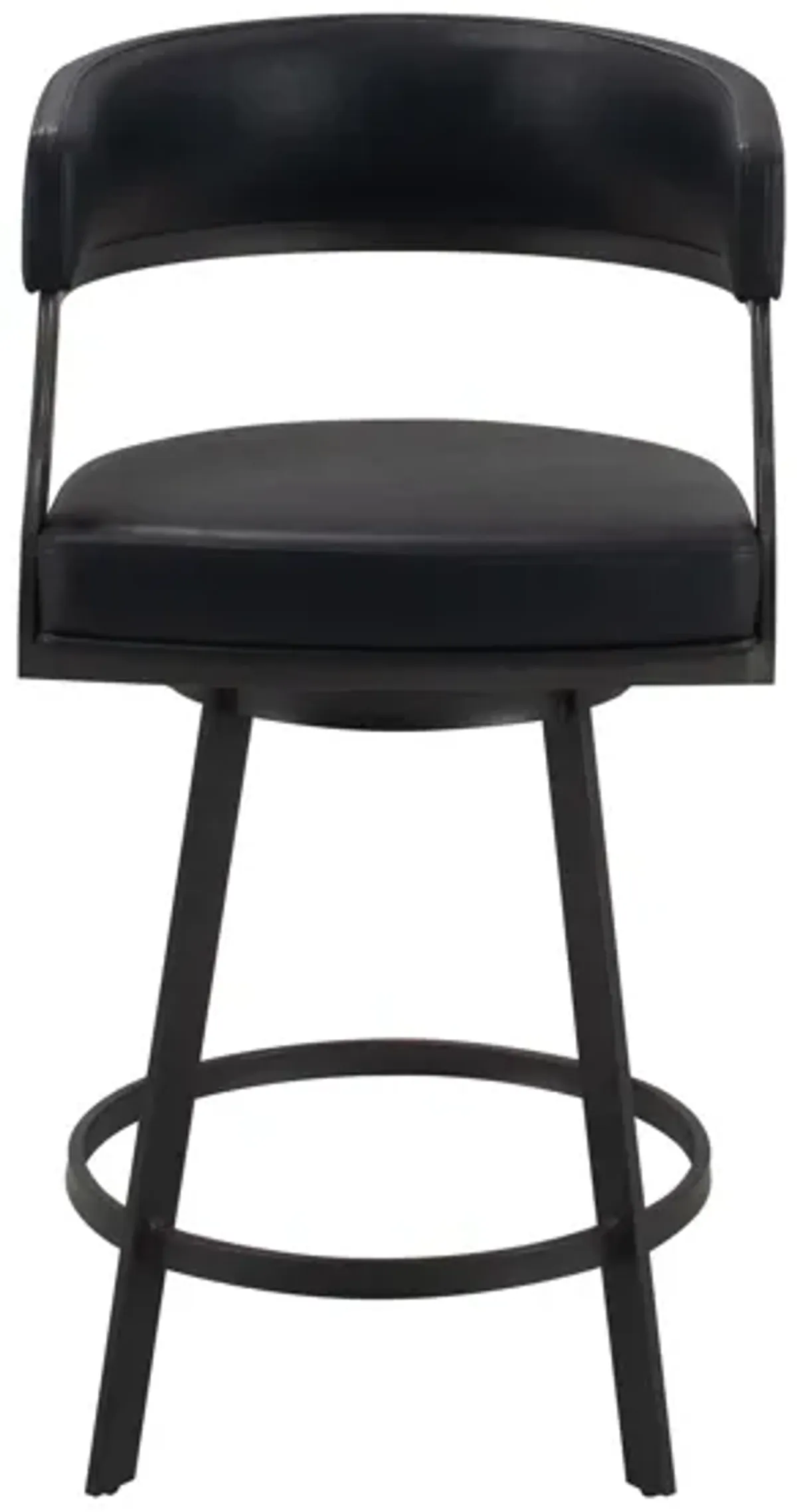 Squire 26" Swivel Barstool in Black by Armen Living