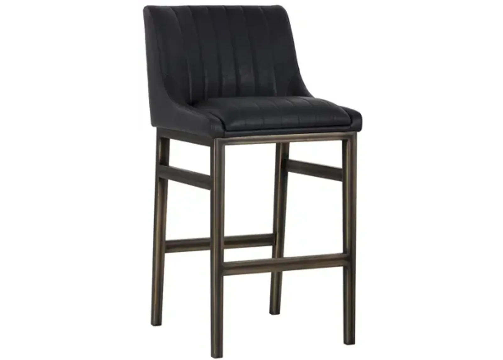 Halden Barstool in Black by Sunpan