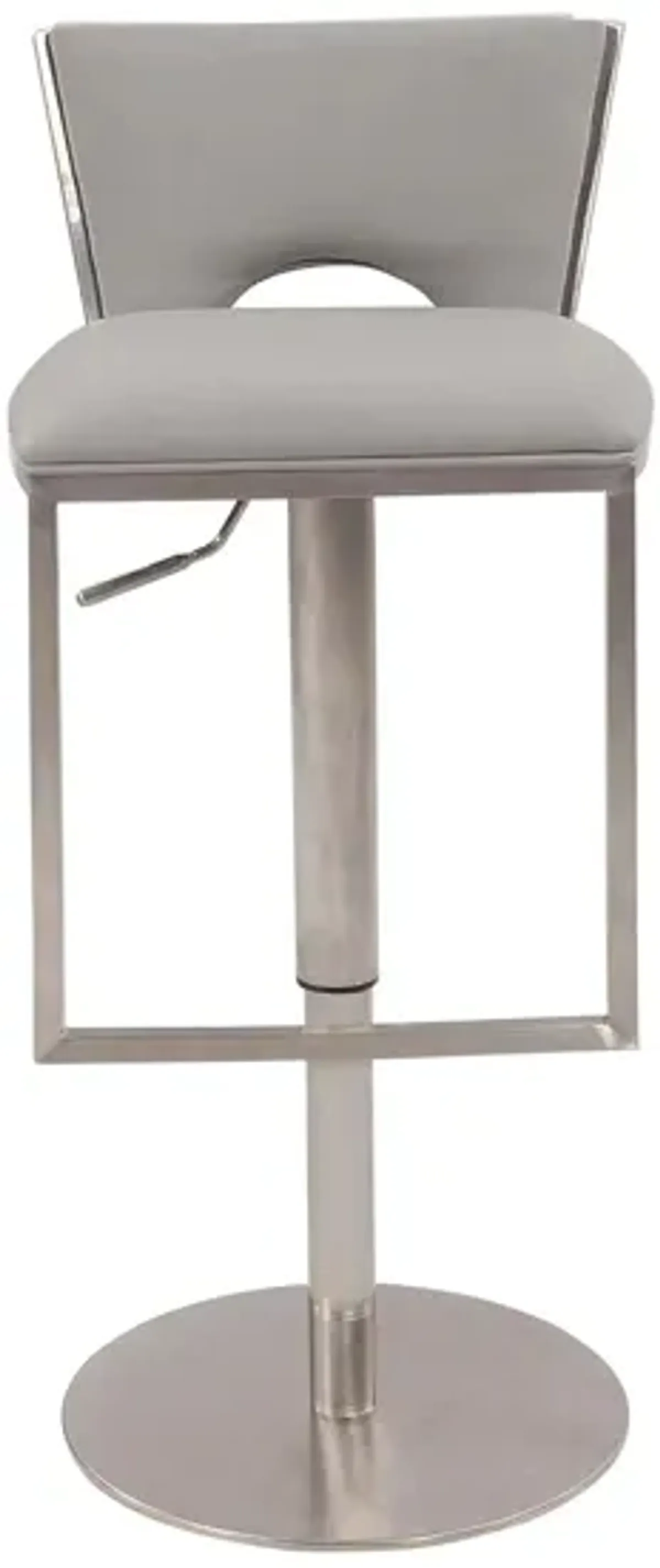 Carlisle Adjustable-Height Bar Stool in Grey by Chintaly Imports