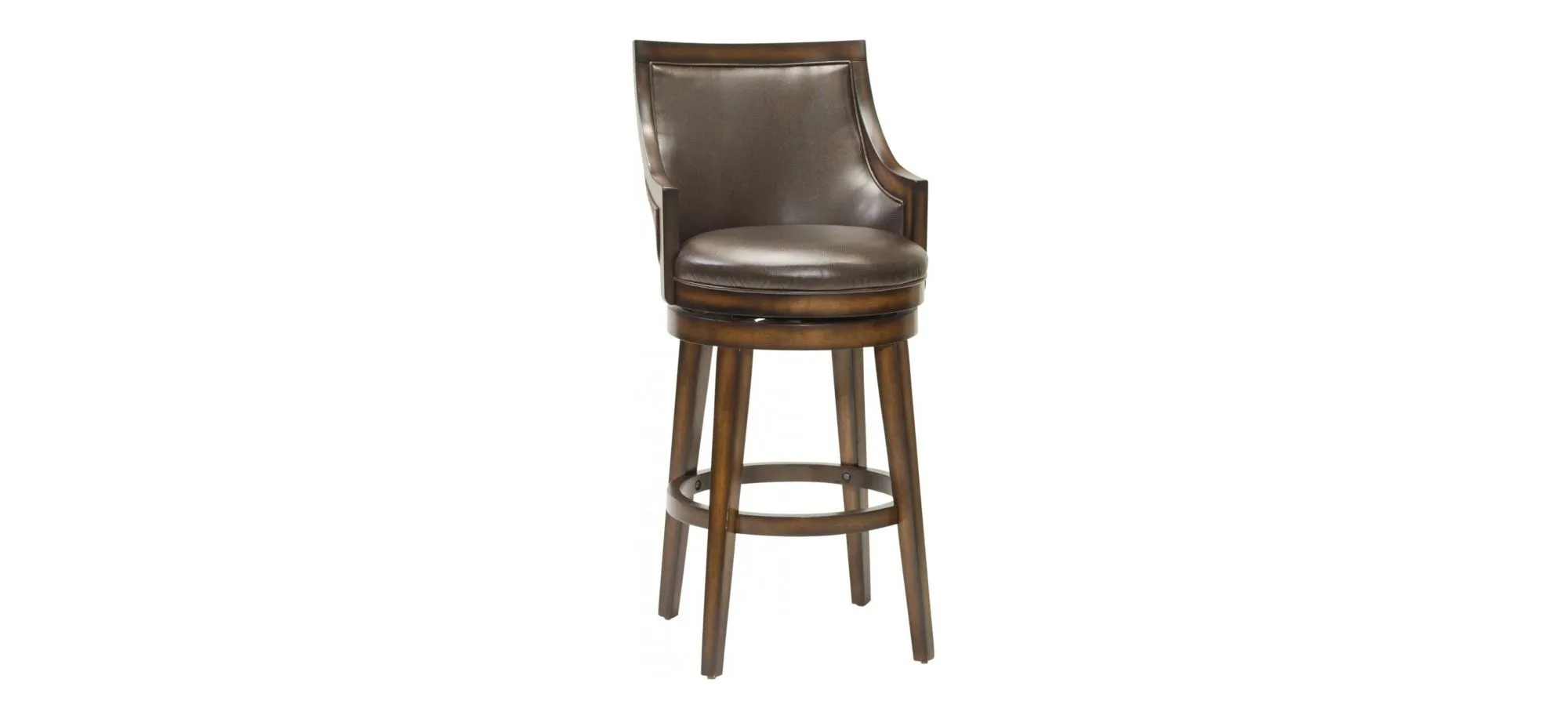 Lyman Swivel Bar Stool in Brown by Hillsdale Furniture