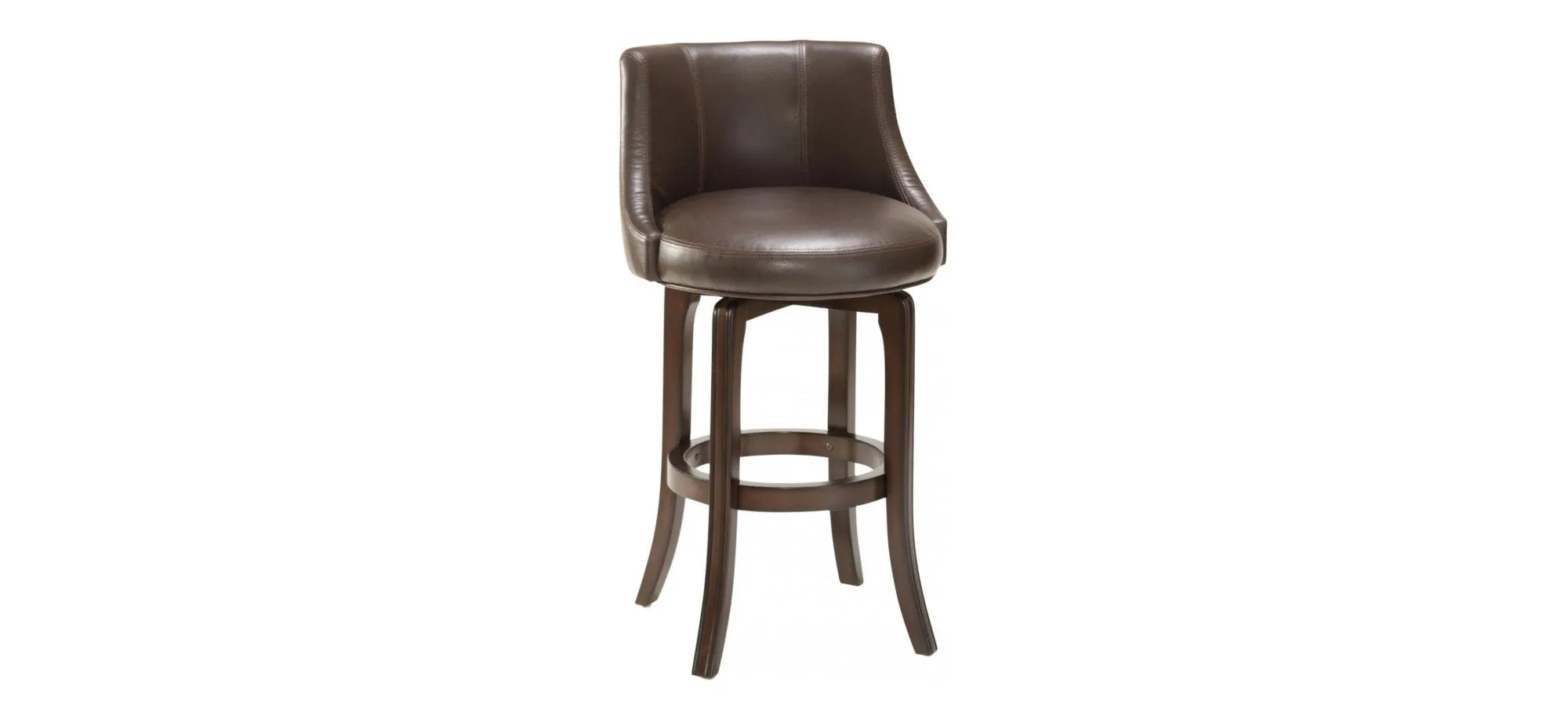Napa Valley Leather Swivel Counter Stool - Brown in Brown by Hillsdale Furniture