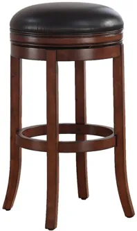 Stella Counter Stool in Medium Walnut by American Woodcrafters