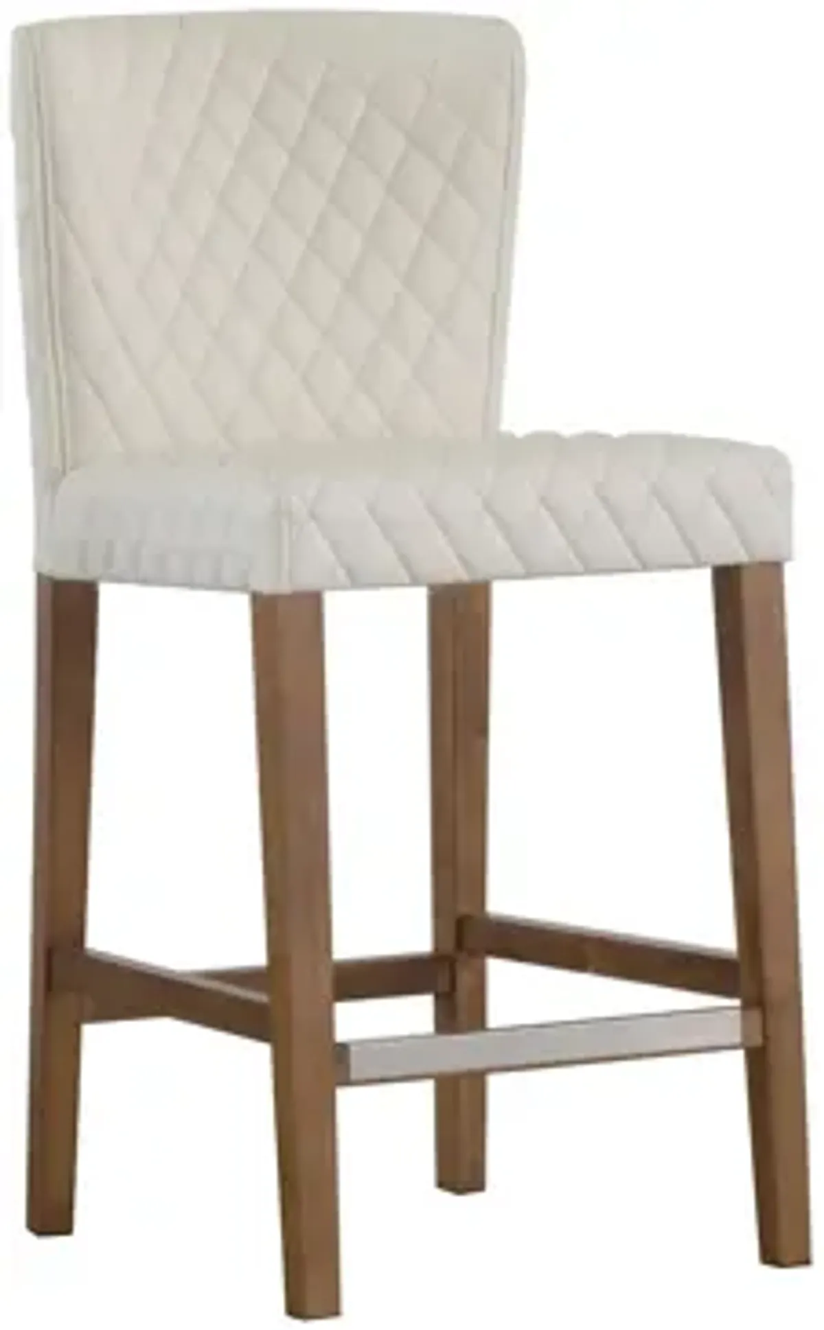 Albie Diamond Stitching PU Leather Counter Stool