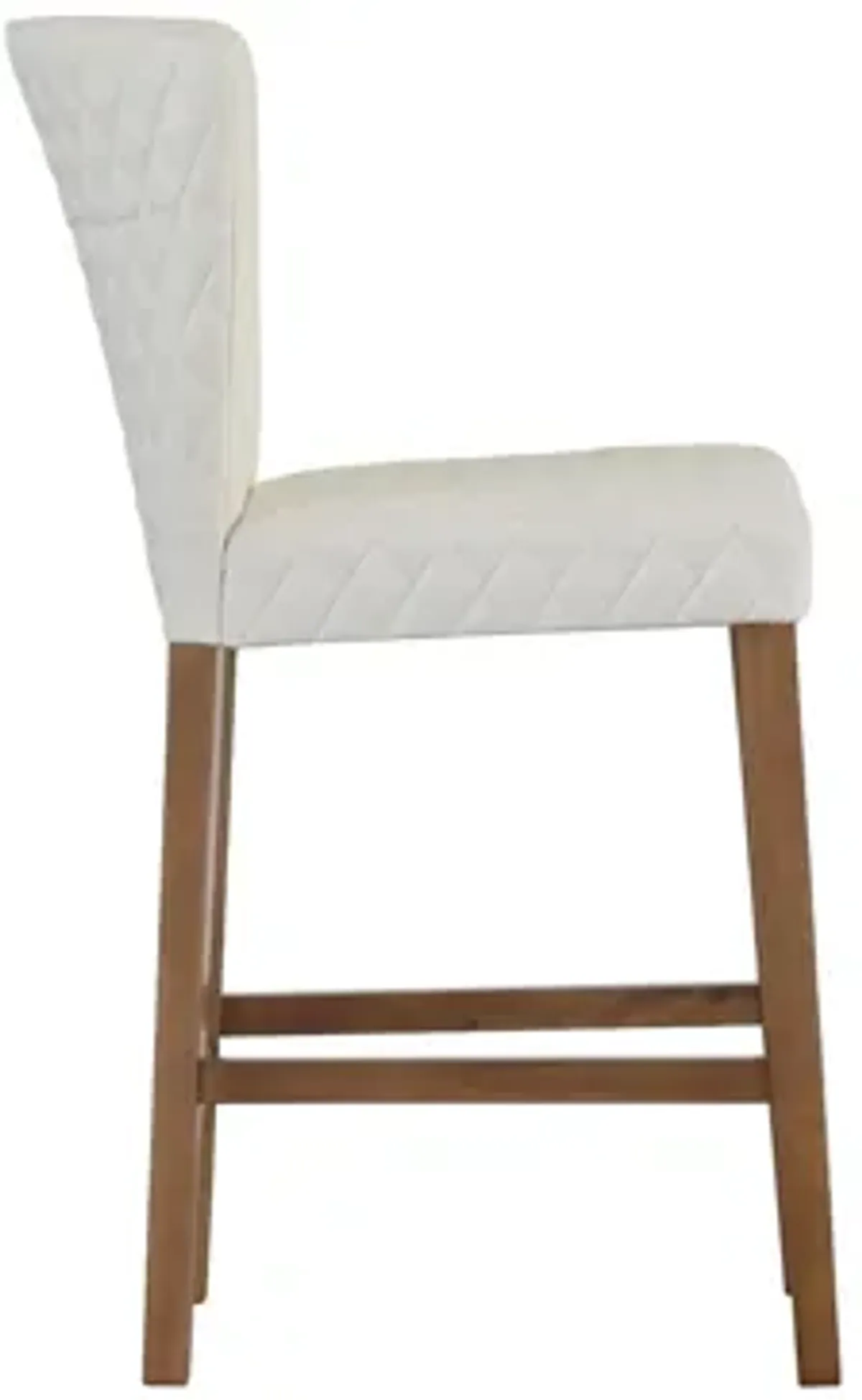 Albie Diamond Stitching PU Leather Counter Stool