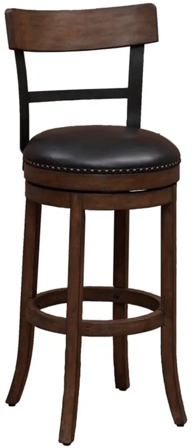 Taranto Spectator Stool in Washed Brown by American Woodcrafters