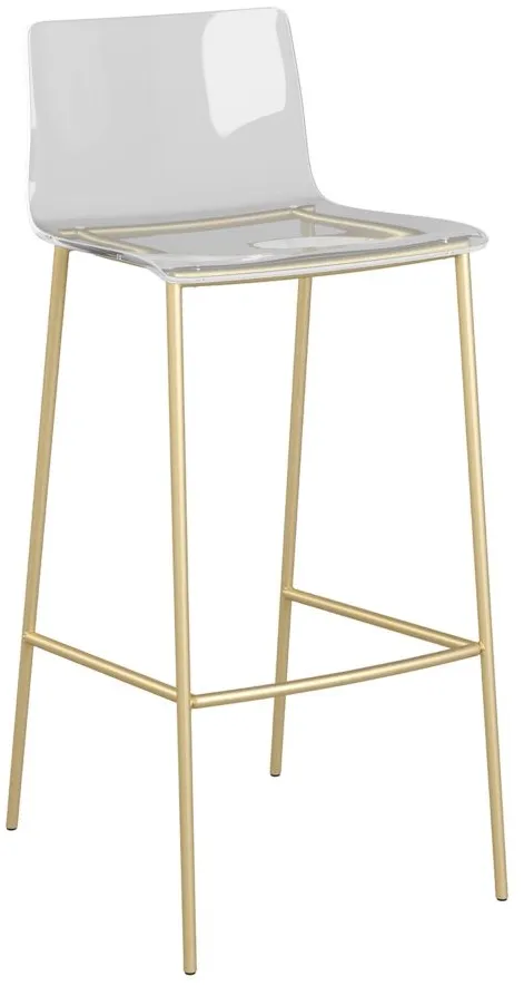 Cilla Bar Stool in Clear by EuroStyle