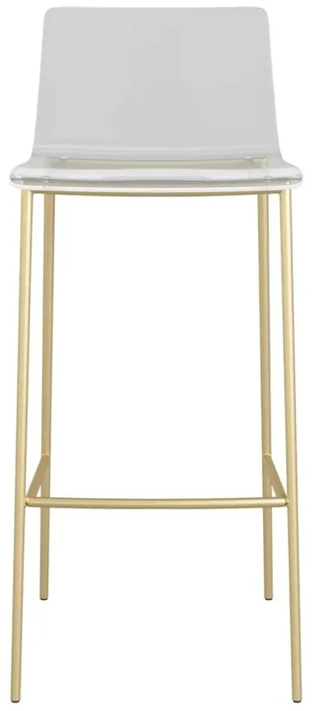 Cilla Bar Stool in Clear by EuroStyle