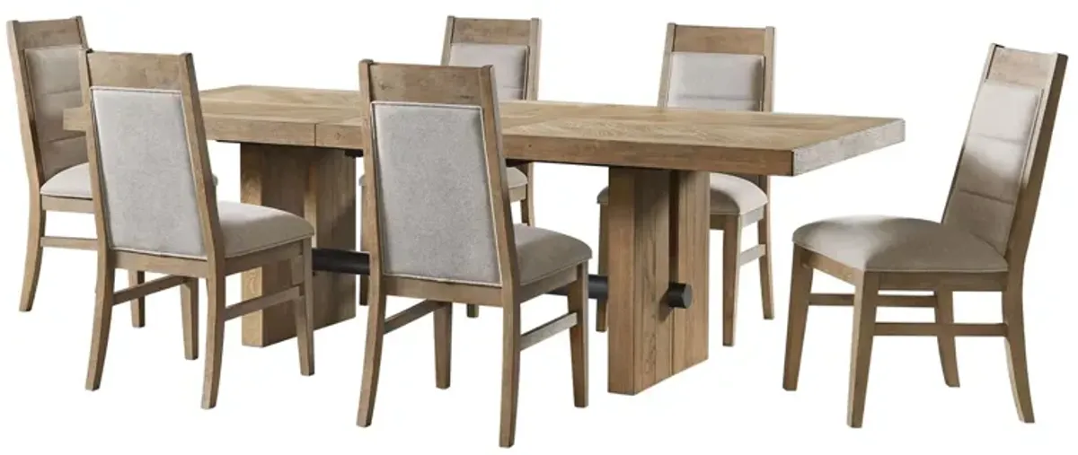 Landmark 7-Pc. Dining Set in Weathered Oak by Intercon