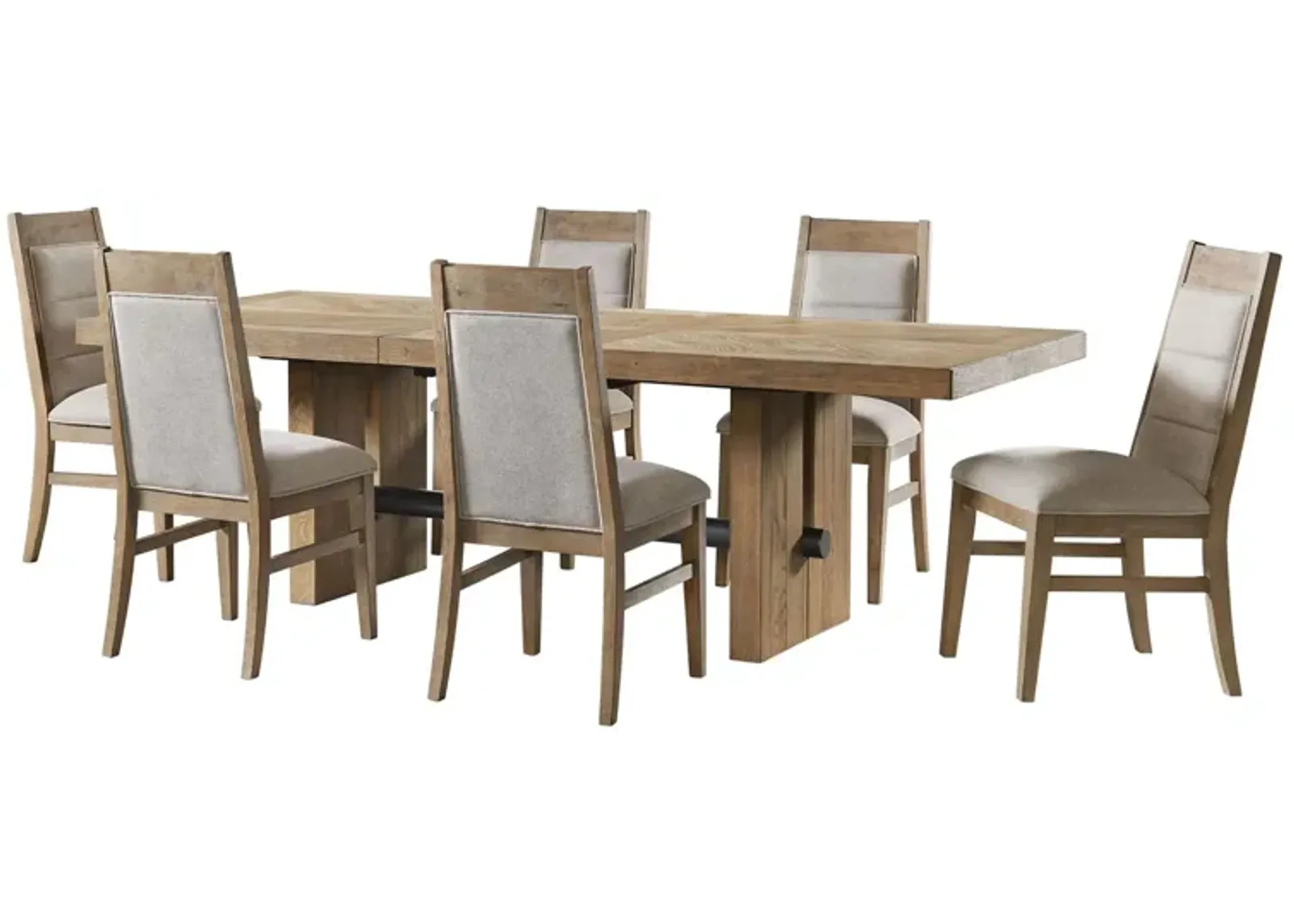 Landmark 7-Pc. Dining Set in Weathered Oak by Intercon