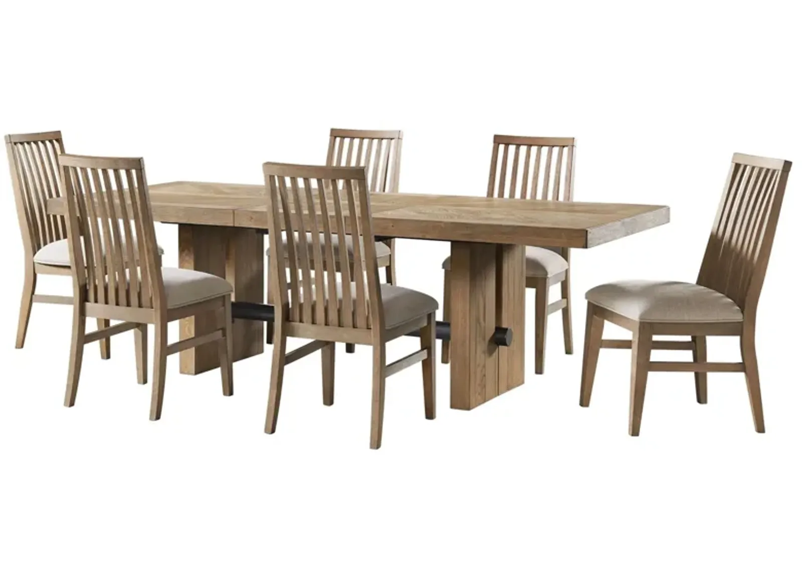 Landmark 7-pc. Dining Set in Weathered Oak by Intercon