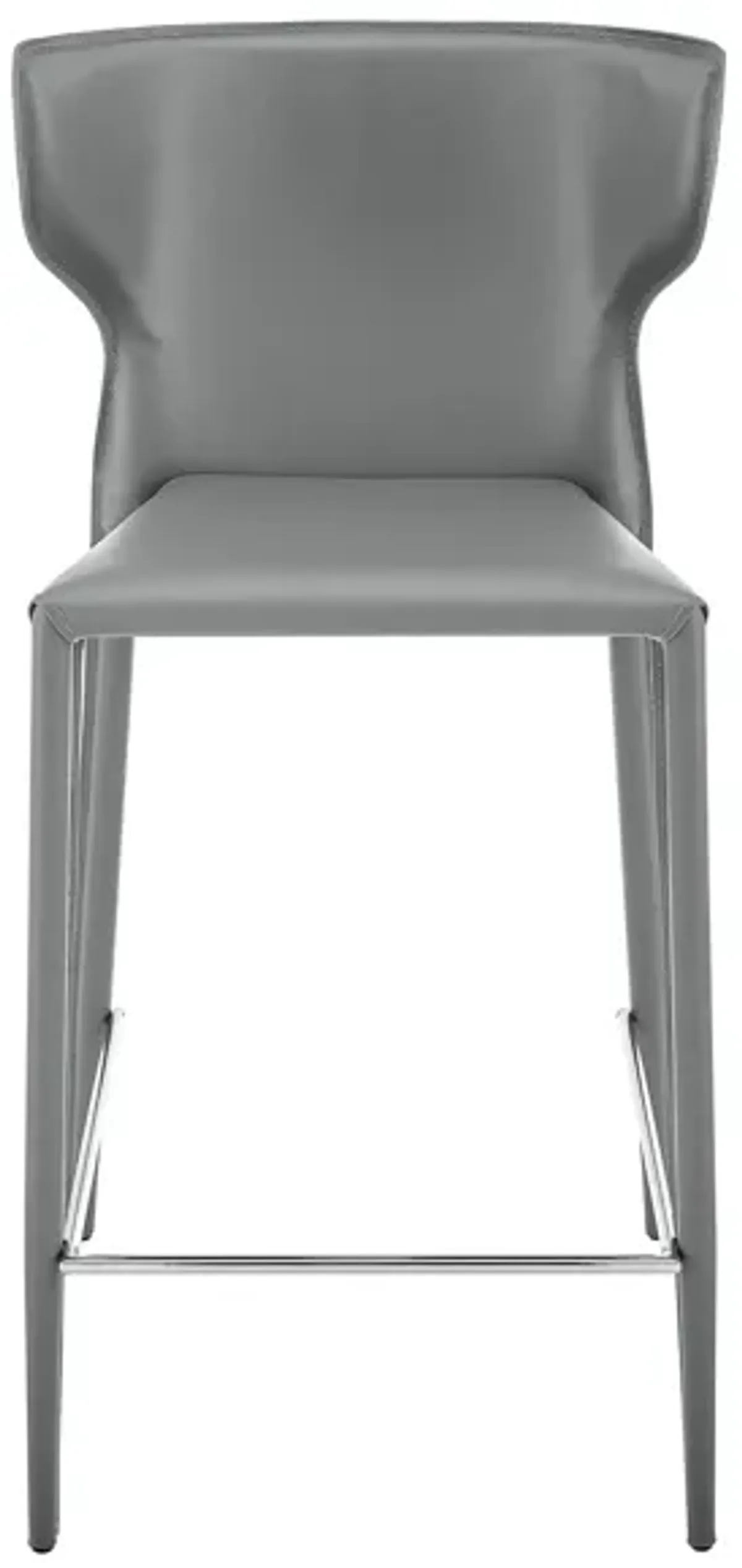 Divinia Counter Stool Set of 2 in Gray by EuroStyle