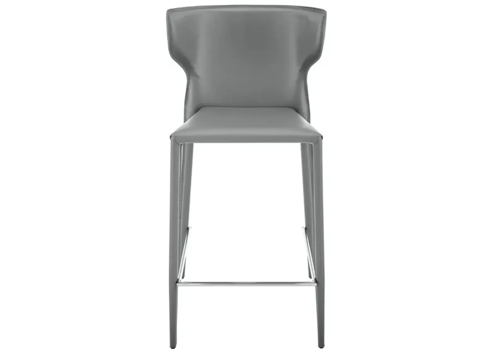 Divinia Counter Stool Set of 2 in Gray by EuroStyle