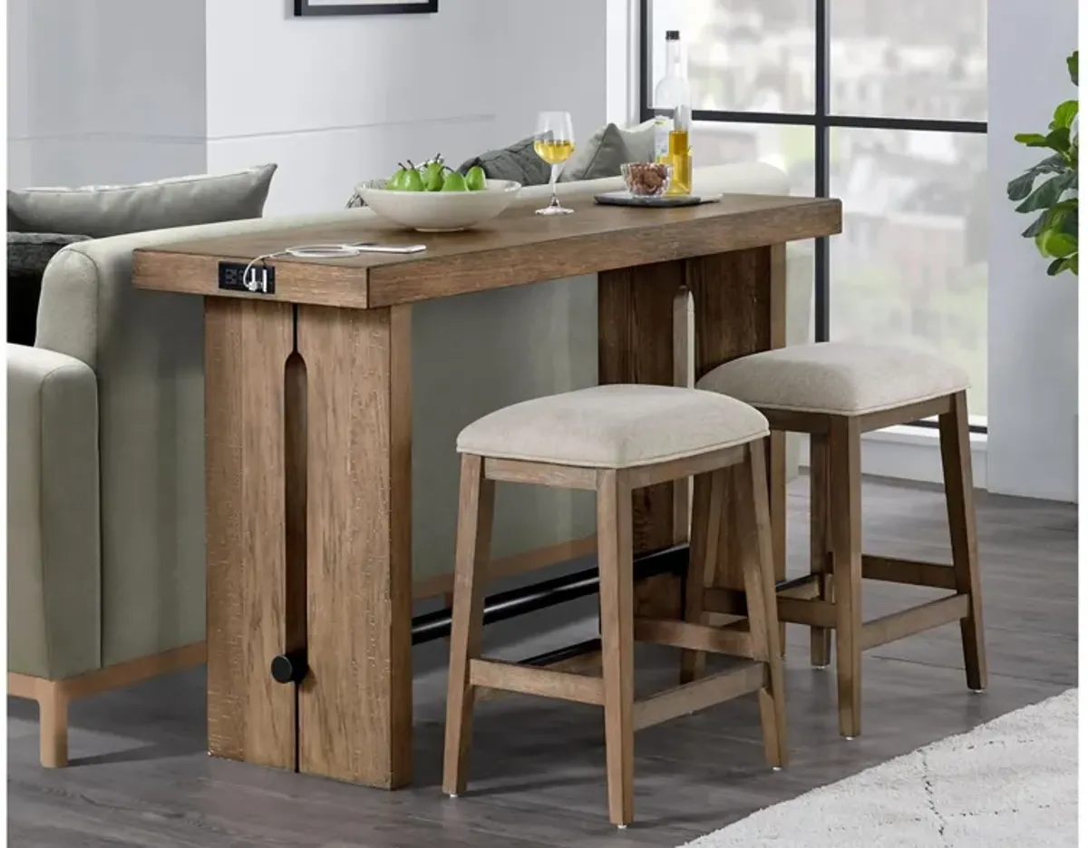 Landmark 3-Pc. Dining Set in Weathered Oak by Intercon