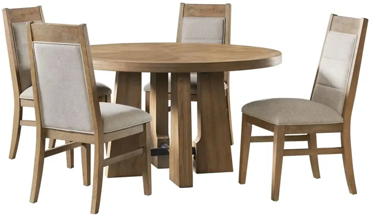 Landmark 5-Pc. Dining Set in Weathered Oak by Intercon