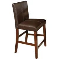 Kona Upholstered Counter Stool - Set of 2 in Merlot by Intercon