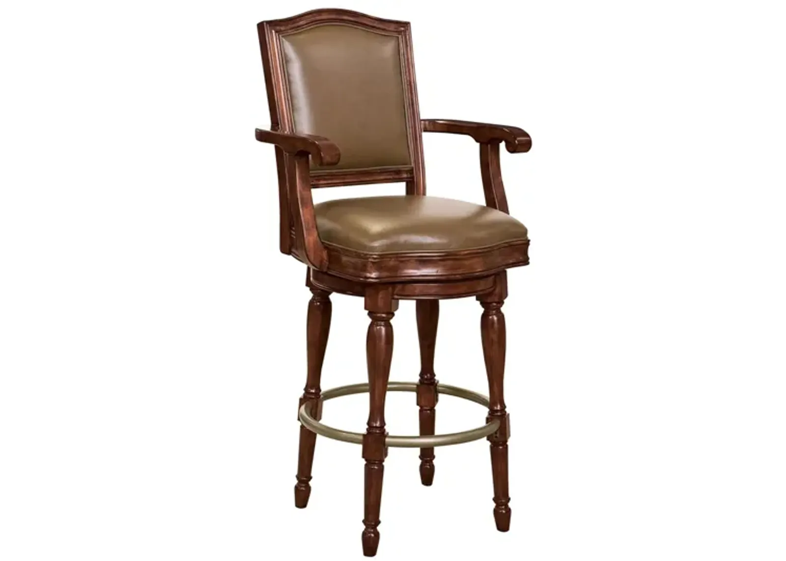 Cheers Bar Stool in Hampton Cherry by Howard Miller Clock