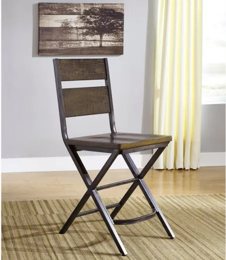 Stoddard Counter Stool in Medium Brown by Ashley Furniture