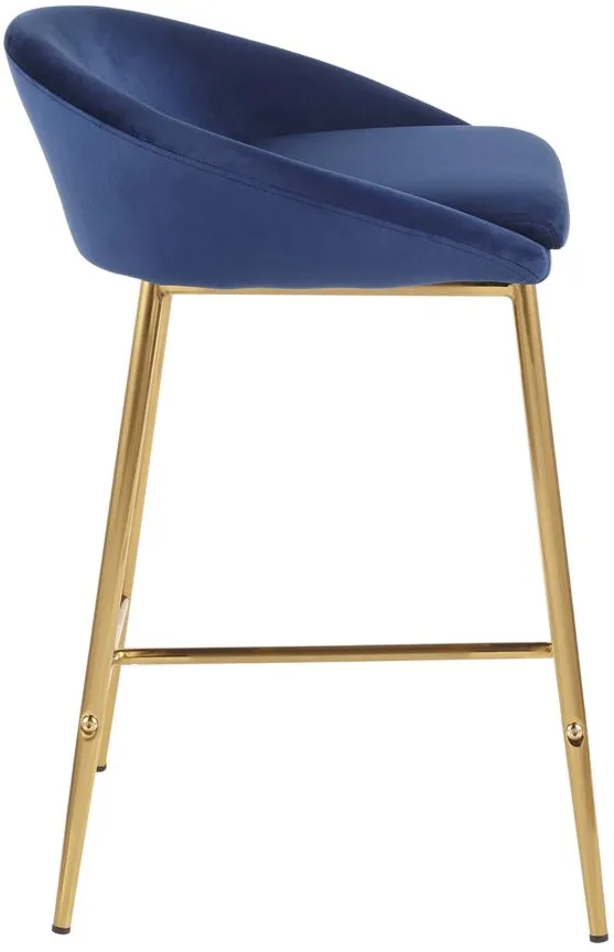 Matisse Counter-Height Stool - Set of 2 in Blue by Lumisource