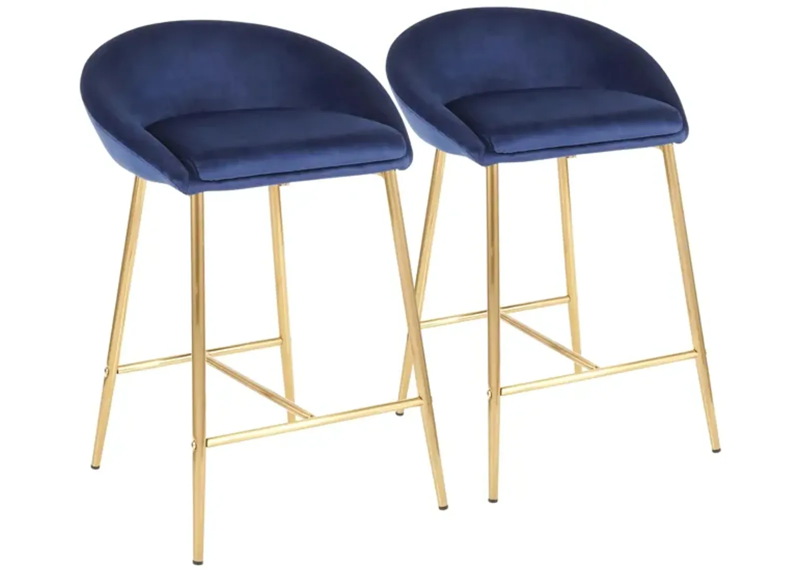 Matisse Counter-Height Stool - Set of 2 in Blue by Lumisource