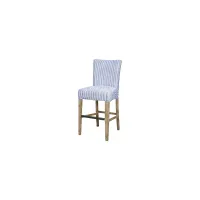Milton Counter Stool in Blue Stripes by New Pacific Direct