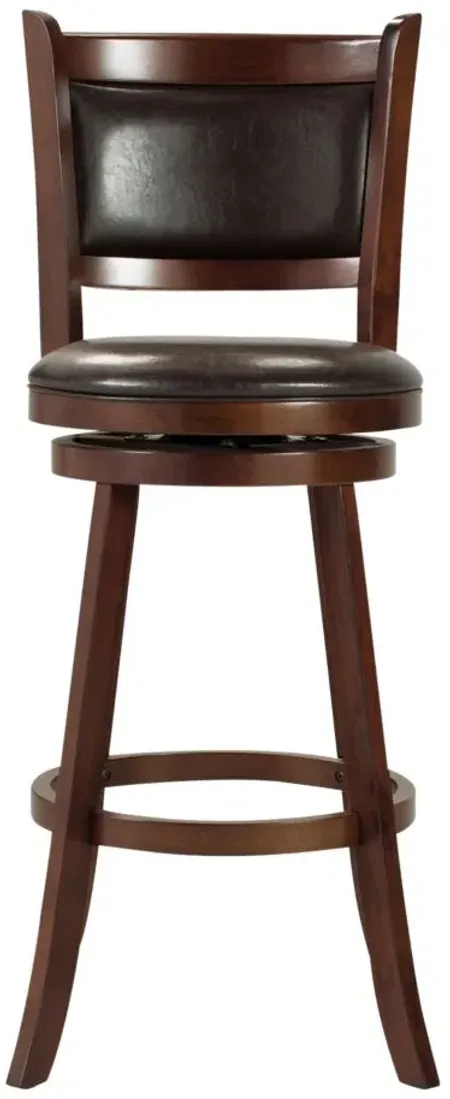 Sherise Swivel Bar Stool in Brown / Cherry by Hillsdale Furniture