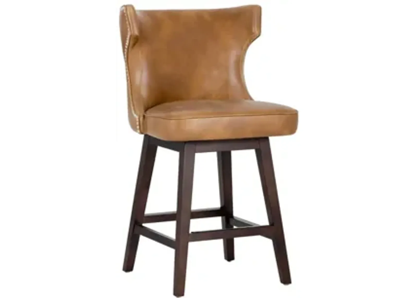 Neville Swivel Counter Stool in Tan by Sunpan