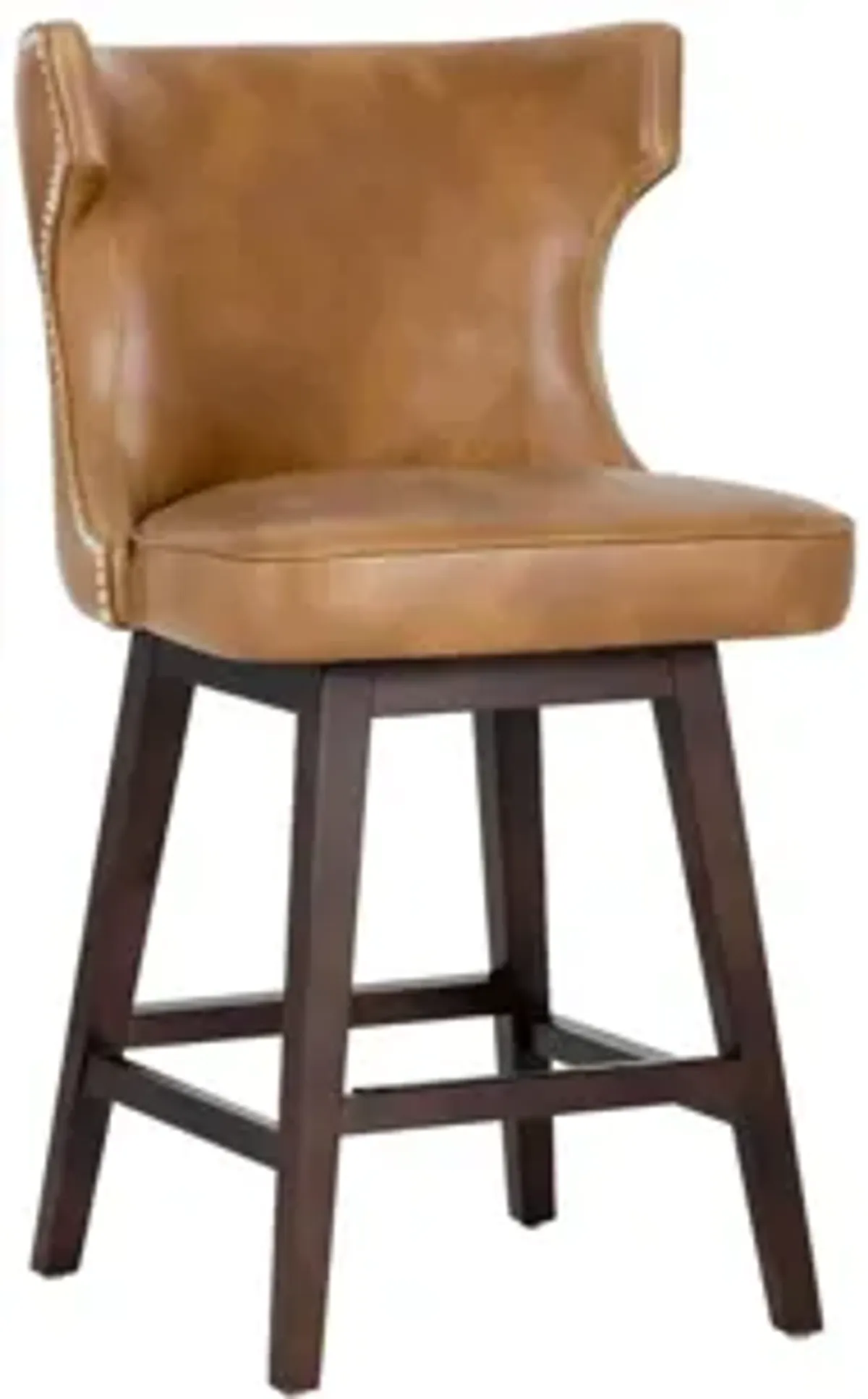 Neville Swivel Counter Stool in Tan by Sunpan