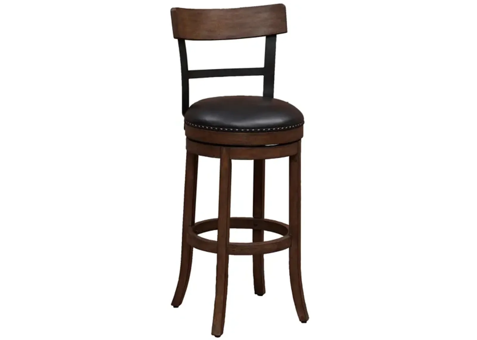 Taranto Bar Stool in Washed Brown by American Woodcrafters