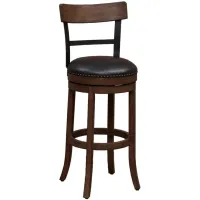 Taranto Bar Stool in Washed Brown by American Woodcrafters