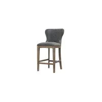 Dorsey Counter Stool in Nubuck Charcoal by New Pacific Direct