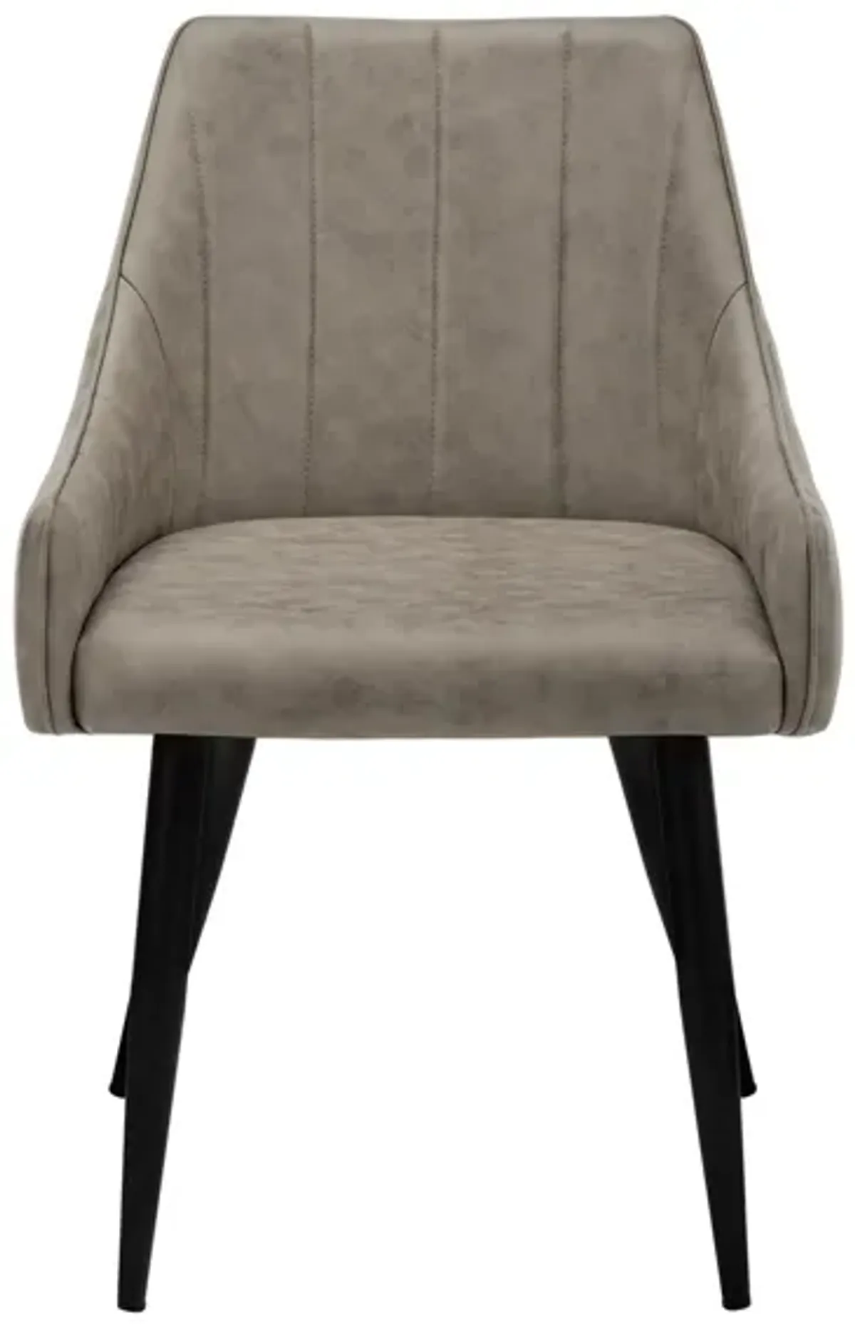 Monarch Leather Dining Chair- Set Of 2 in Taupe by Monarch Specialties