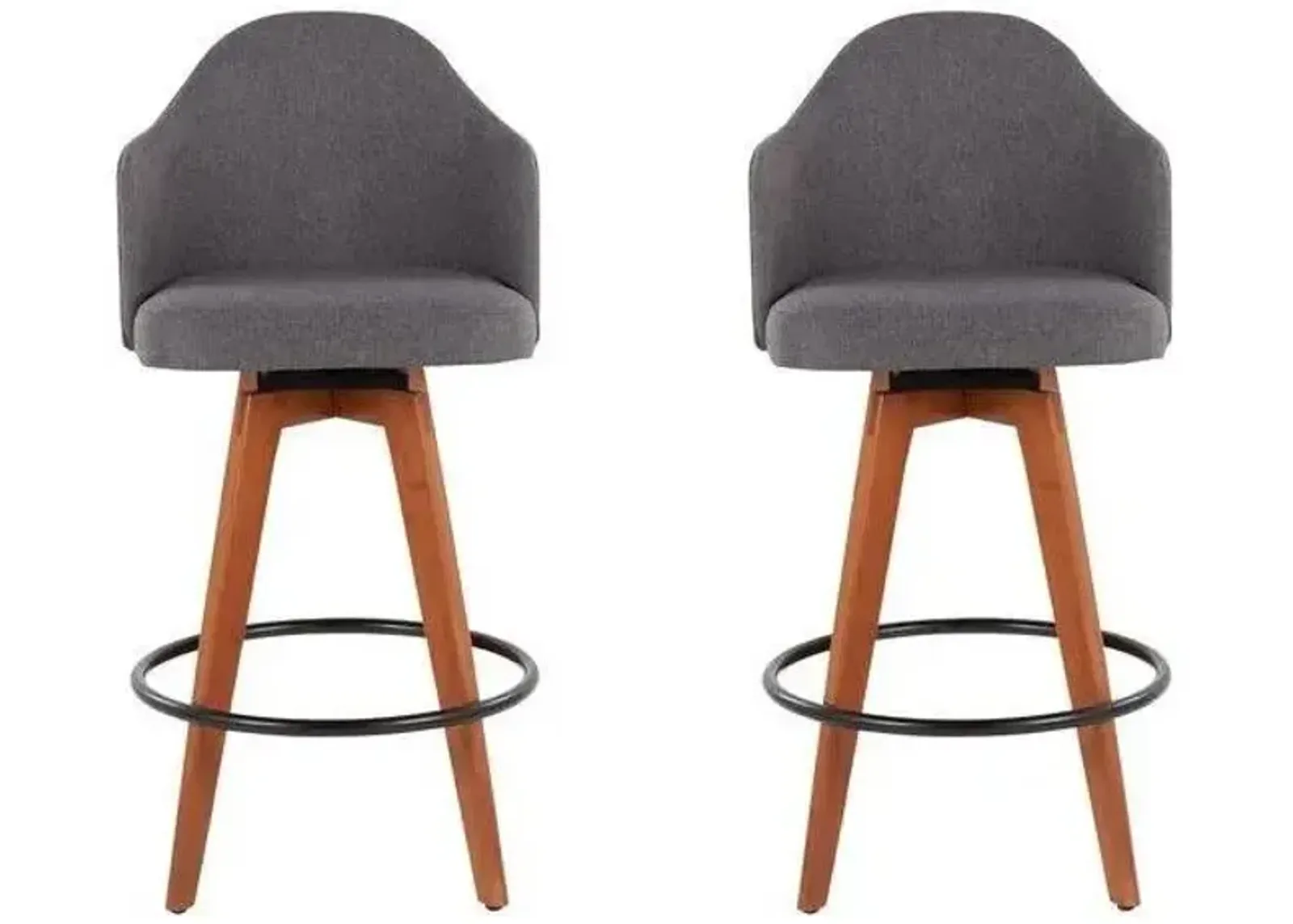 Ahoy Counter Stool - Set of 2 in Gray by Lumisource