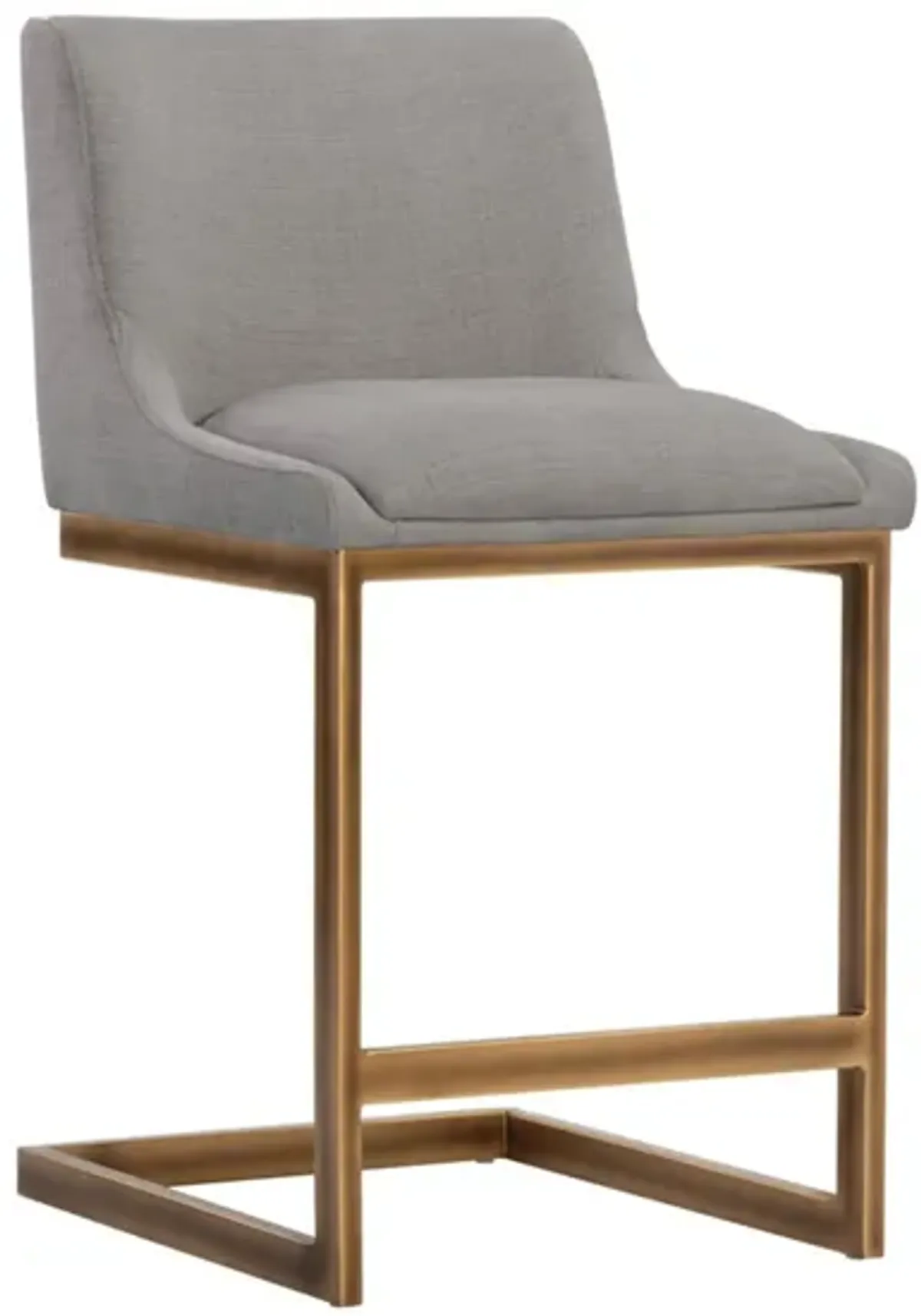 Holly Counter Stool in Zenith Sofa Gray by Sunpan