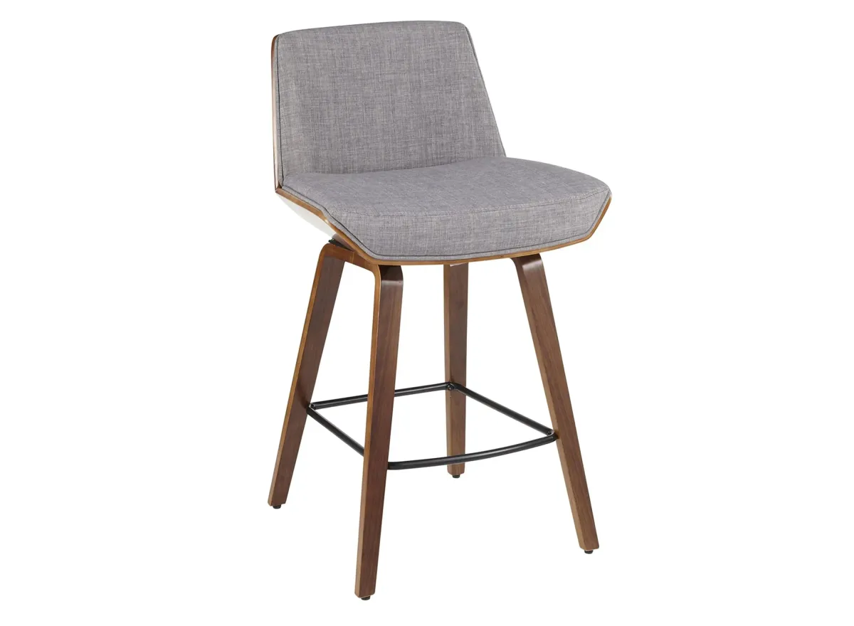 Corazza Counter Stool in Grey by Lumisource