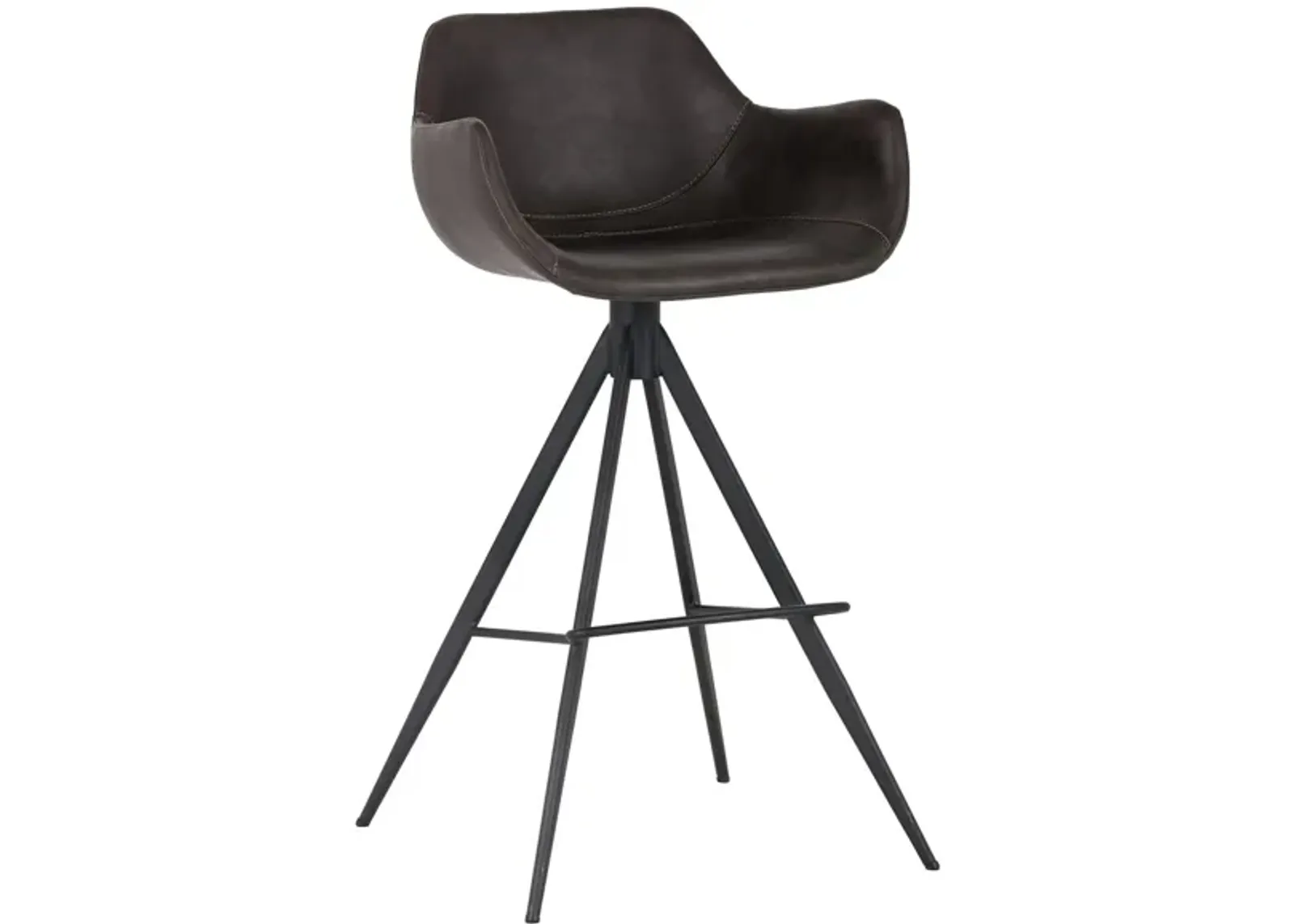 Owen Swivel Barstool in Town Gray by Sunpan