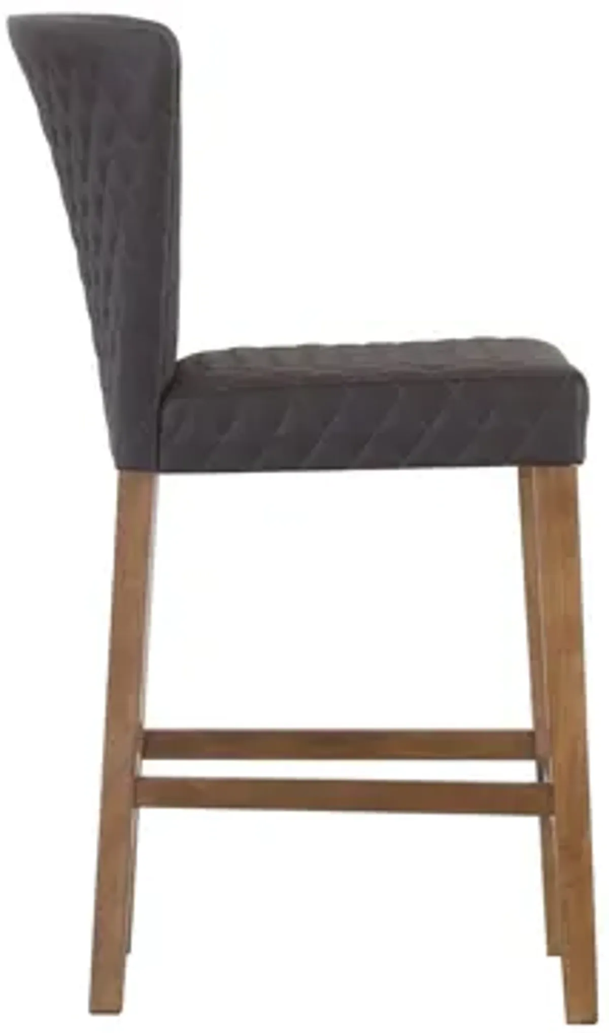 Albie Diamond Stitching PU Leather Counter Stool