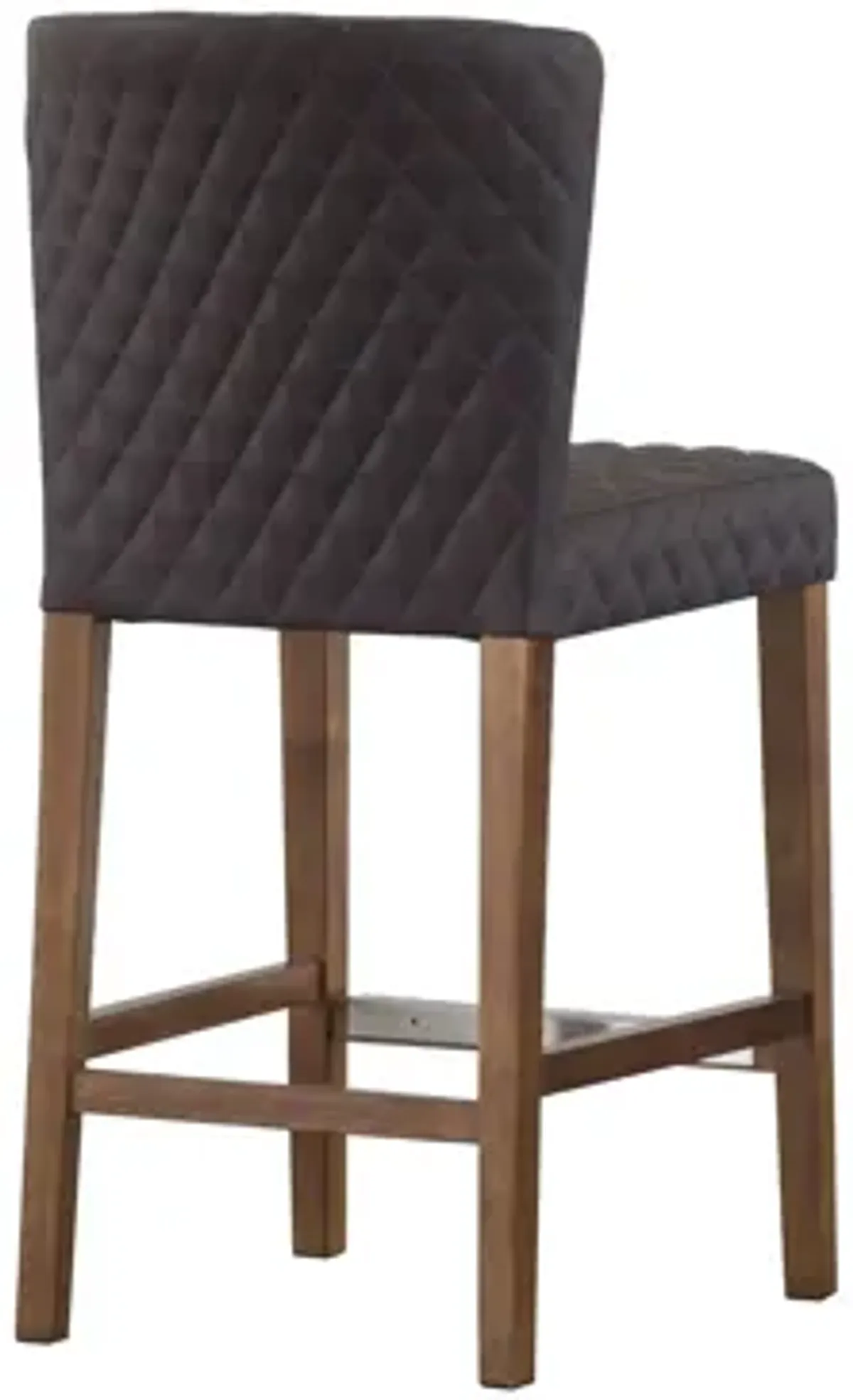 Albie Diamond Stitching PU Leather Counter Stool