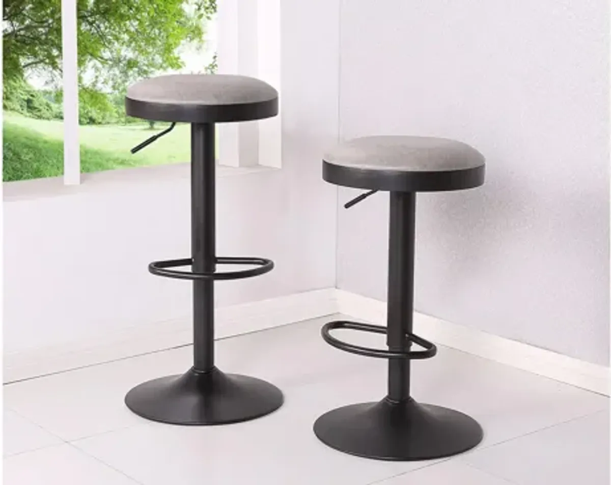 Juno Gaslift Backless Bar Stool: Set of 2