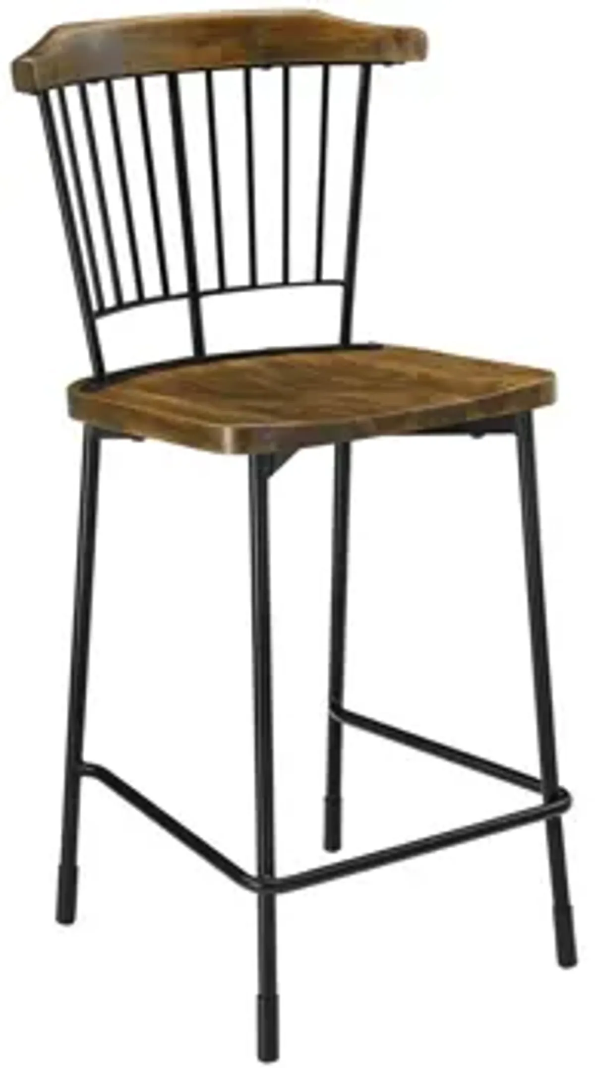 Greco Counter Stool: Set of 2 in Walnut by New Pacific Direct