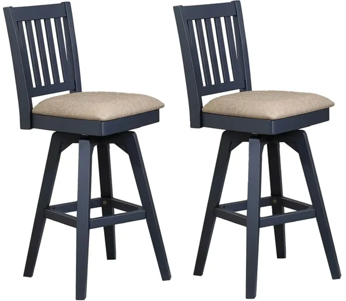 Autumn Winds Swivel Barstool - Set of 2