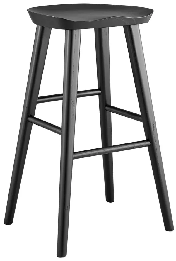 Vieno Bar Stool in Black by EuroStyle