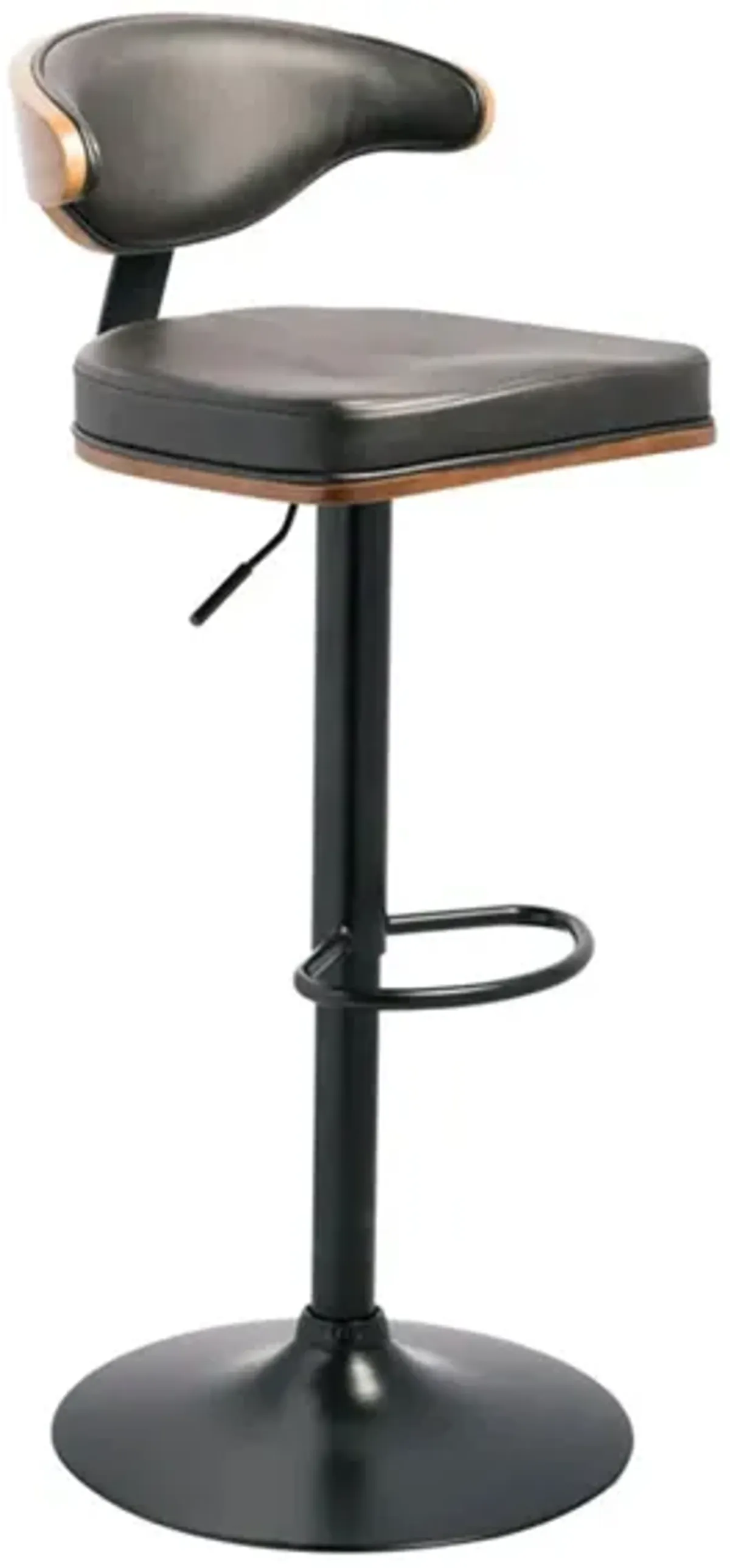 Stroud Upholstered Low Back Swivel Bar Stool