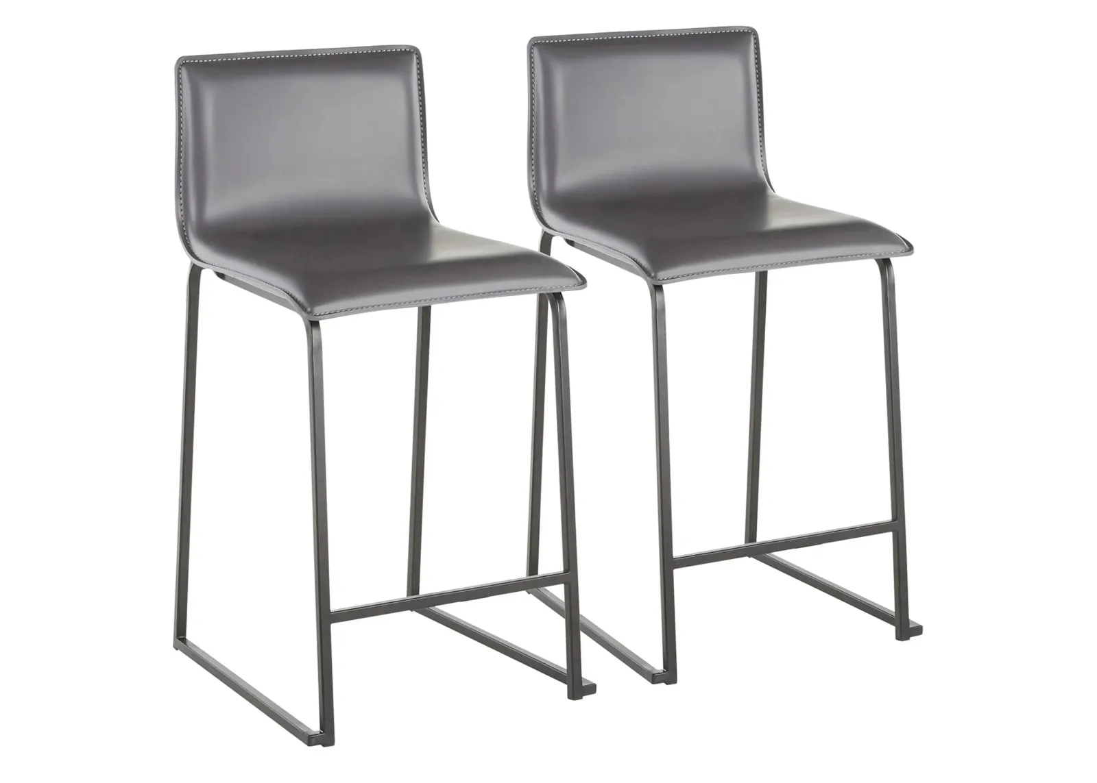 Mara Counter-Height Stool - Set of 2 in Grey by Lumisource