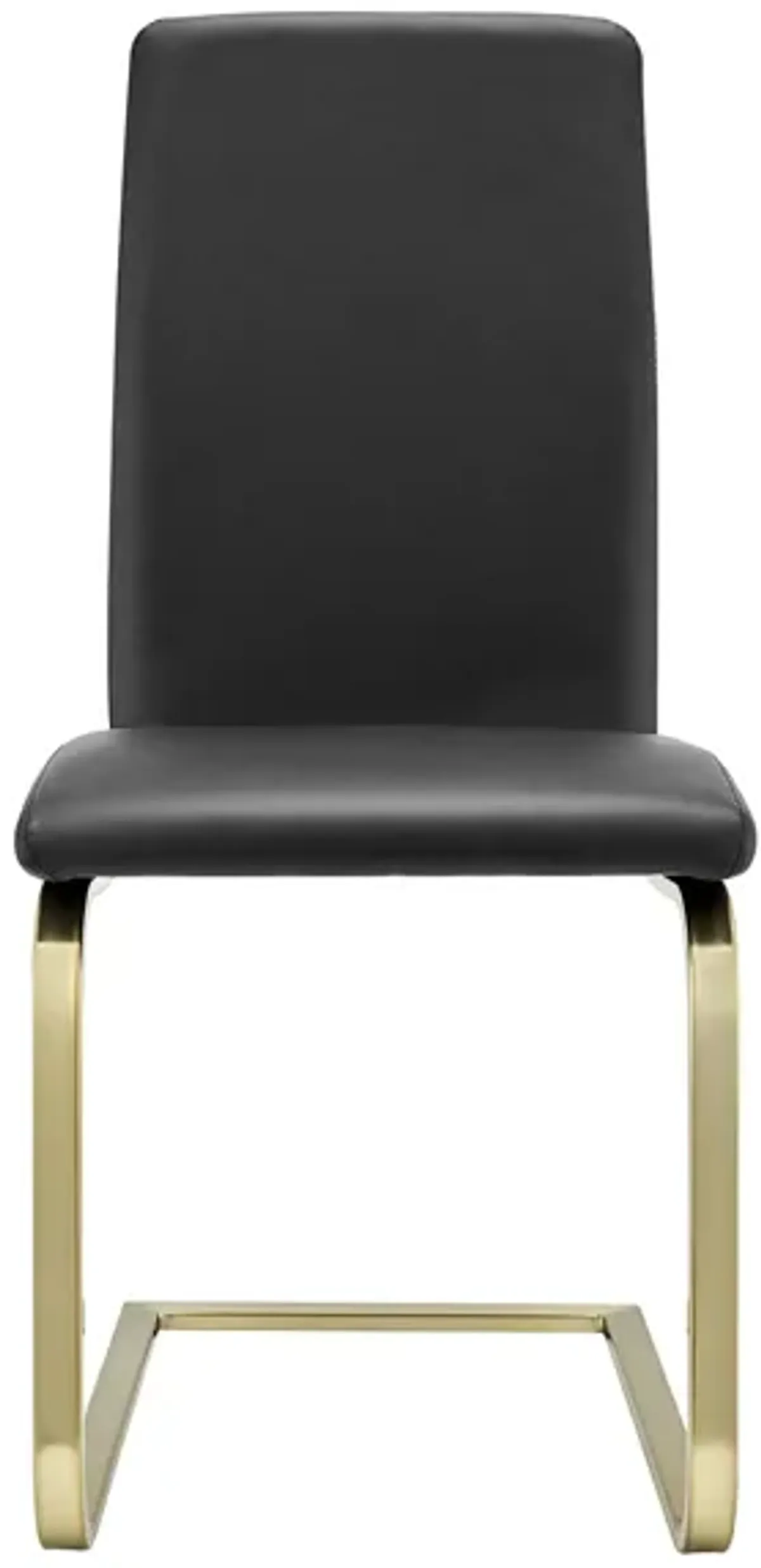 Cinzia Side Chair in Black/Gold by EuroStyle